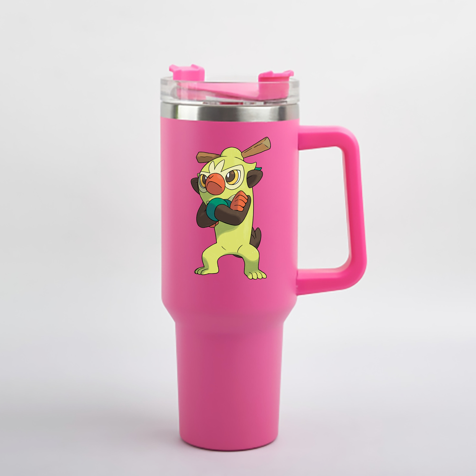 （画像用） ポケットモンスター Pokémon 1200mL車用タンブラー - クリスタルステッカー（プラスチックストロー付き）